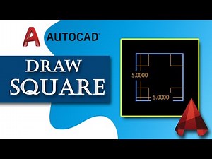 How to draw square quickly in AutoCAD