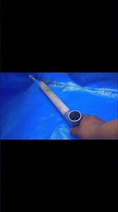 tutorial on installing a tarpaulin pond drain pipe #shortvideo #pond #breeding #wader