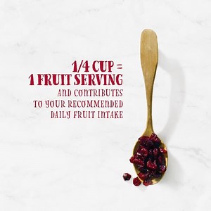 22K views · 28 reactions | Did you know that 1/4 cup of Ocean Spray® Craisins® Dried Cranberries equals 1 fruit serving for your day? Now that's an easy way to get your fruit intake up! | Ocean Spray | Facebook