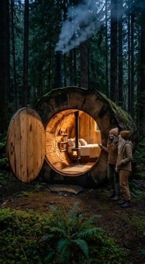 CRAZY DIY: Building a Cabin INSIDE a Tree Trunk! 🤯 (No Experience)