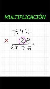 Multiplicación fácil por 2 cifras