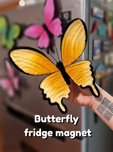 How to Create a Cute Butterfly Magnet with Leftover Pipe Cleaners