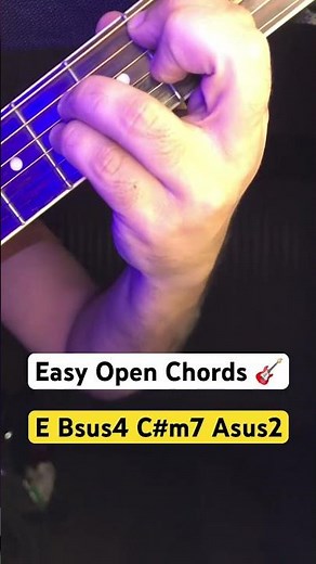 Easy Open Chords 🎸 #guitar #openchords #easy