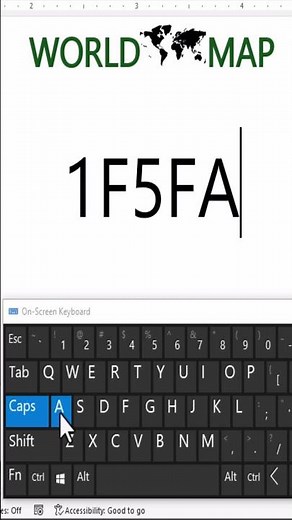 Press This Shortcut to Draw a World Map in MS Word – It Feels Like Magic! #keyboard