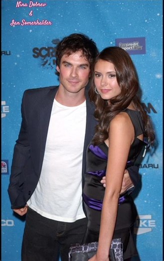 Nina Dobrev and Ian Somerhalder #vampirediaries #tvserial #tv #vampire #ninadobrev #iansomerhalder
