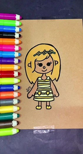 Como desenhar a boneca personagem do jogo Toca Life Word #tocalifeworld #tocalife