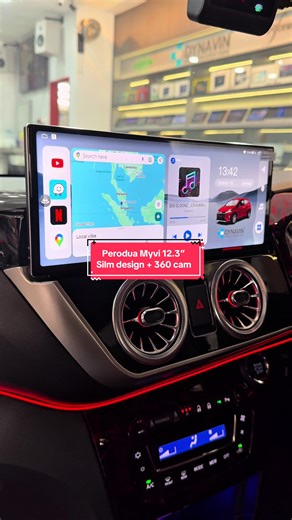 Perodua myvi MG3 12.3” silm design android player Siap Merz style casing #peroduamyvi