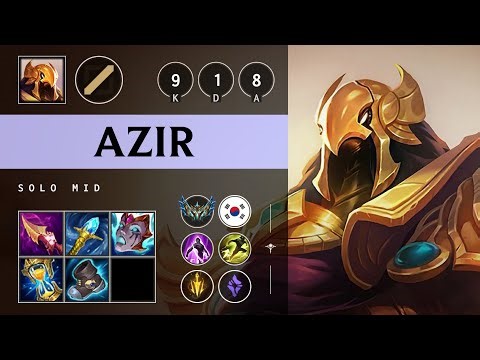 Azir Mid vs Zilean - KR Challenger Patch 25.14