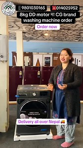 8kg DD motor मा CG brand washing machine order now delivery all Nepal 014025952 9801030165 #hitecvision #tarkeshwor #Lamabagar | SASTO BAZAR