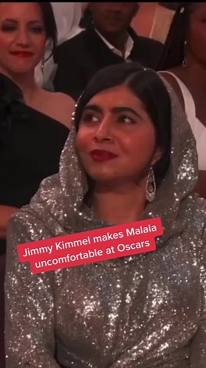 #JimmyKimmel makes #Malala uncomfortable at #Oscars