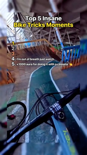 Top 5 Insane Bike Tricks Moments 🚴‍♂️ #tiktok #best #mtb #bmx