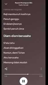 Rayuan Perempuan Gila – Lirik Nadin 2026