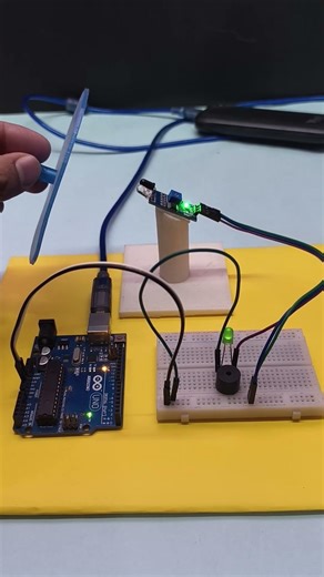 No Arduino, No Code! DIY IR Sensor Alarm 😱⚡ #Shorts#engineering#scienceproject#tech#shorts#ytshorts