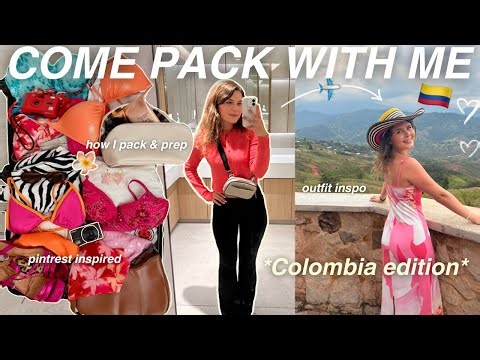 PACK WITH ME for COLOMBIA 🇨🇴🌺: Last-Minute Prep, Shopping & Airport vlog