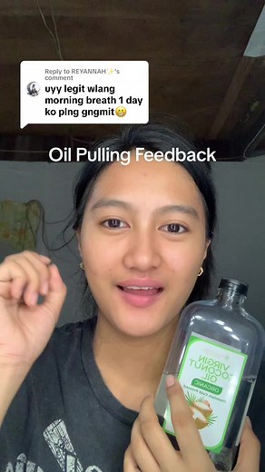 Replying to @REYANNAH✨ #oilpulling #oilpullingbenefits #oilpullingforteeth #coconutoilpulling #oralhealth #oralhygiene #oralcare
