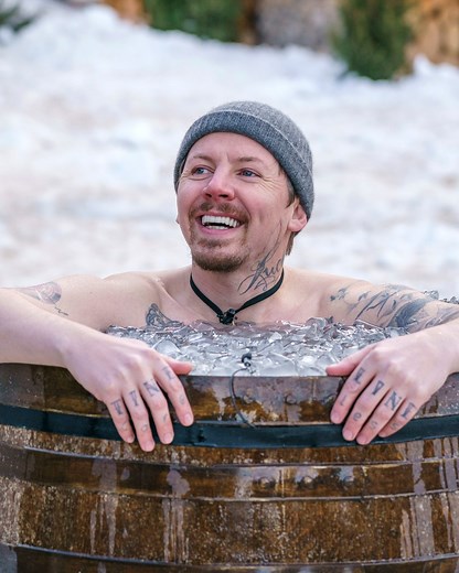 How long will our celebs last in a barrel full of ice? 🛢🥶 | BBC One