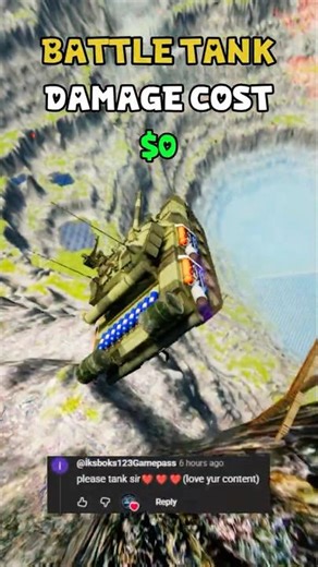 Could you repair this BATTLE TANK P#6🤔 #beamngdrive #shorts