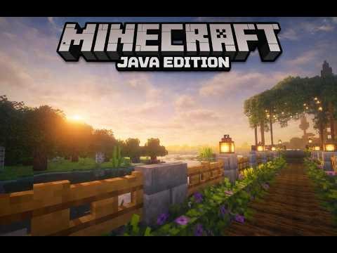 Minecraft Peaceful Lake Ambience 🌅 Relaxing Nature Sounds (1 Hour)