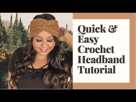 Quick and Easy Crochet Headband Tutorial- Beginner Crochet- Twisted Headband