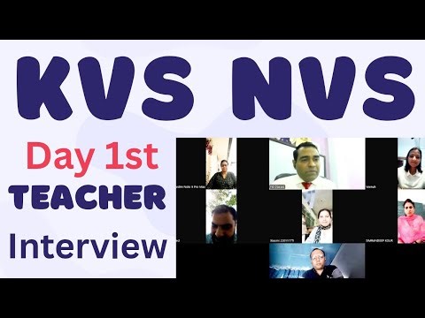 KVS and NVS mock Interview | KV teacher interview | Navodaya Vidyalaya interview | PD Classes