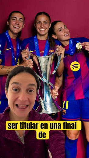 ¡SERRAJORDI HISTÓRICA! 💥 LA MÁS JOVEN del BARÇA es ser TITULAR en una FINAL de CHAMPIONS #fcbfemeni
