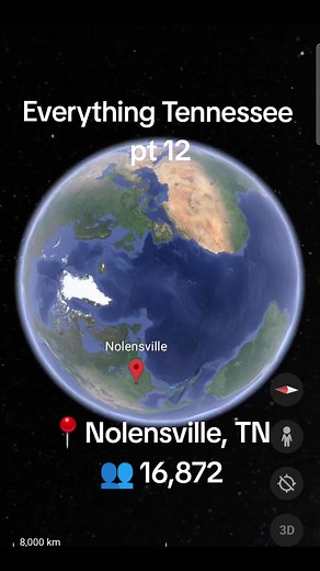 Where next??📍📍#unitedstates #map #location #google #mountains #tennessee #googleearth #fyp #fypシ #foryoupage #earth #foryou #nolensvilletn
