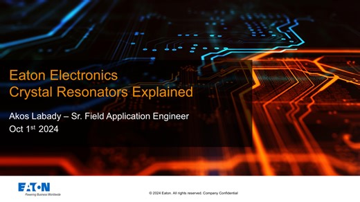 The Role, importance, and requirements of timing devices - Electronic components - Eaton videos