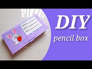 How to make a pencil box |DIY pencil box idea/Easy Origami box tutorial