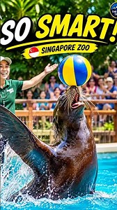 You won't believe what this sea lion did! 😱 #zoo #funnyanimals #shorts
