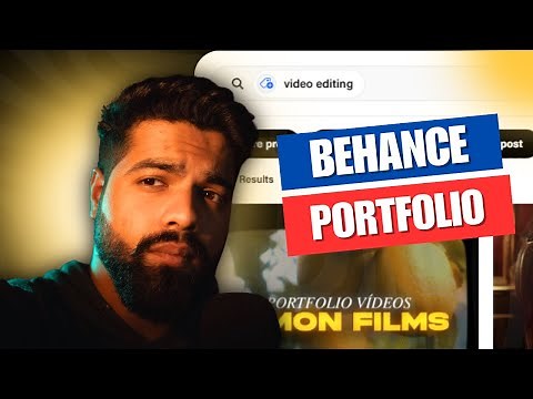 Create a STUNNING Video Editing Portfolio on Behance in 2025