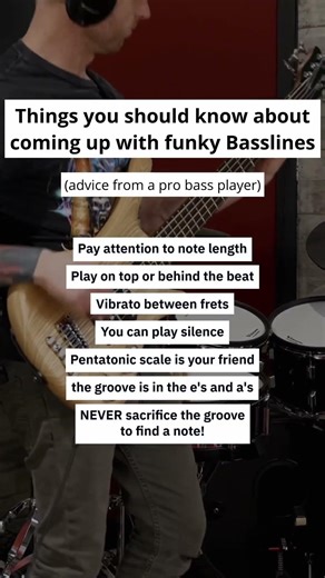 Things you should know about coming up with Funky Basslines