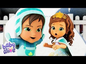 Princess Ellie's Snowball Fight!! Baby Alive Official 🍼 Cartoons for Kids ✨ Kids Videos 💕 #babyalive