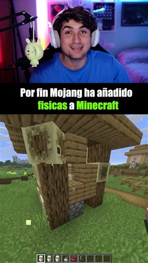 Por fin mojang ha añadido fisicas a Minecraft 🤯