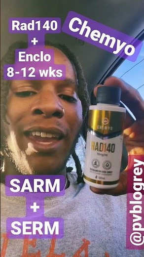 Rad140 with Enclo (SARM + SERM) Day 1 (Chemyo Rad140) #shorts