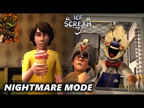 Ice Scream 3 Improved Update! Nightmare Mode (Full Gameplay)