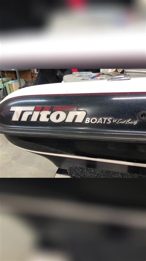 Triton fish and ski bass boat upholstery