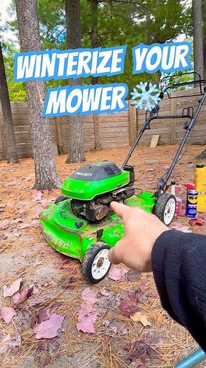 How to Winterize Mower