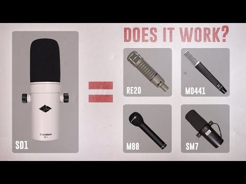 5 Mics In One: Universal Audio SD-1 Hemisphere Plugin Demo / Test