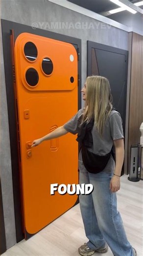This Door Looks Exactly Like iPhone😳📱 #businessideas #doors #homedesign #usashorts