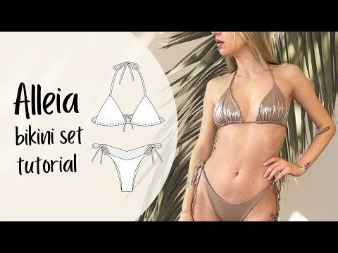 Sew Your Own Bikini! ✂️ Alleia Triangle Bikini & Cheeky Bottoms | Swimwear Sewing Pattern & Tutorial