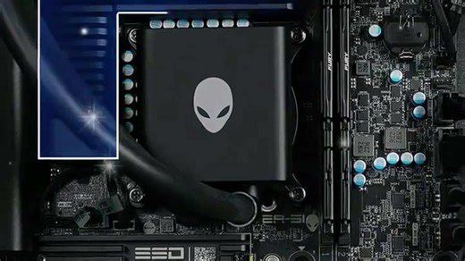 外星人旗舰游戏台式电脑，很安静几乎没有声音，非常满意