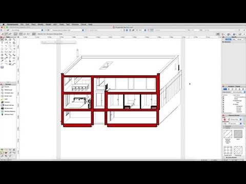Rendering in Vectorworks - Projected Sections