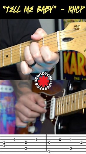 Tell Me Baby Red Hot Chili Pepper Guitar Intro TAB #guitarlessons #guitarist #guitar #shorts #fyp
