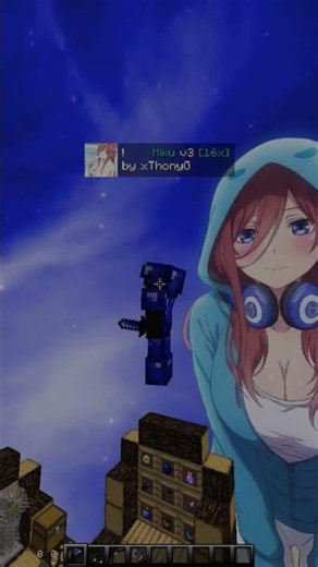 Miku Nakano v3 16x minecraft texture pack #minecraft