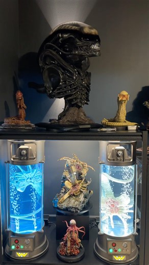 New Alien Movie Section in Home Theater #Aliens #Facehugger #chestburster #stasis chamber