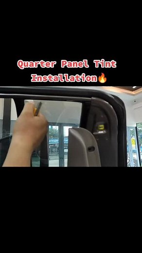 Quarter Panel Tint Installation! #thecarbar #autoceramiq #HowTo