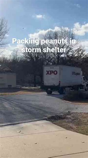 Filling a Tornado Shelter with Packing Peanuts!