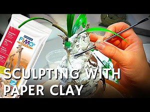 How to SCULPT with Air Dry PAPER CLAY (FIMO)