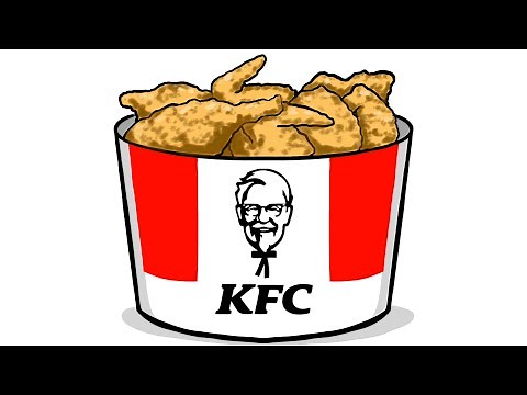 How to Draw A KFC Bucket Chicken #fyp #drawing #food #viralvideo #howtodraw #drawingtutorial