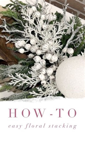 Treetime Christmas Creations on Instagram: "⭐️ Quick & Easy Floral Stacking! ⭐️ Read for details… Floral stacking is the easiest way to create a jaw dropping arrangement! It’s so easy to replicate, just choose a full base floral (we used our viral Norfolk Swag ♥️♥️♥️) and layer your choice of florals on top! Secure with zipties and you are set! We like to make two then connect the ends (as seen above) to create a beautiful table top floral centerpiece ✨ The best part is this technique is totally